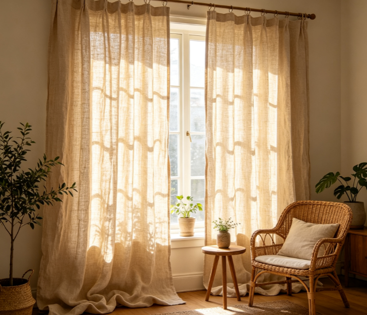 linen-Look vs. 100% Linen Curtain Fabrics
