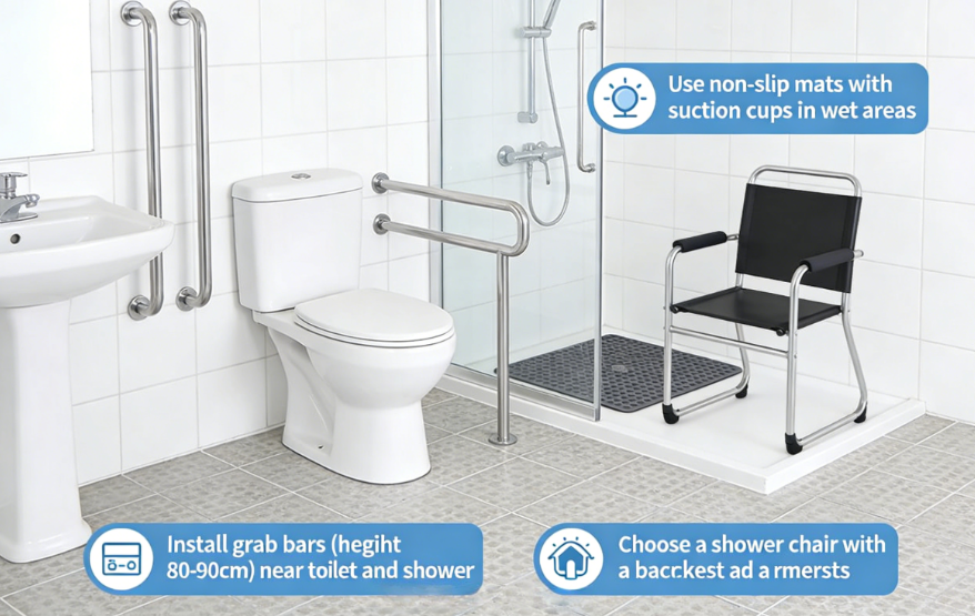 2026 Senior Bathroom Anti-Slip Manual: Furniture Selection and Usage Guide