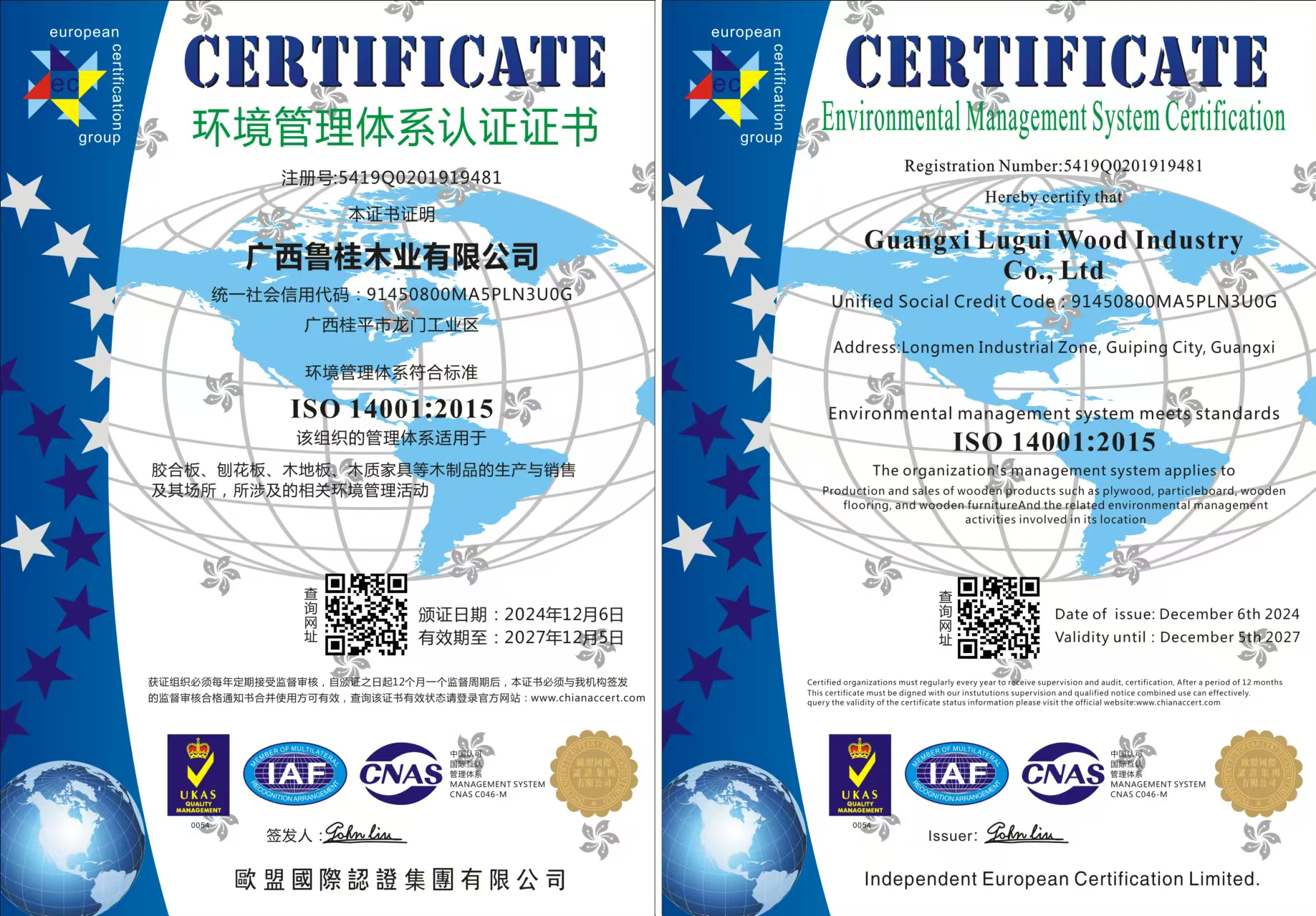 Guangxi Lugui Wood Industry Co., Ltd.