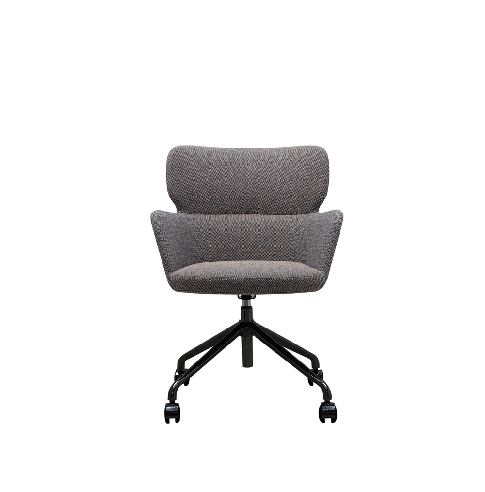 SWIVEL ARM CHAIR WHTH CASTORS