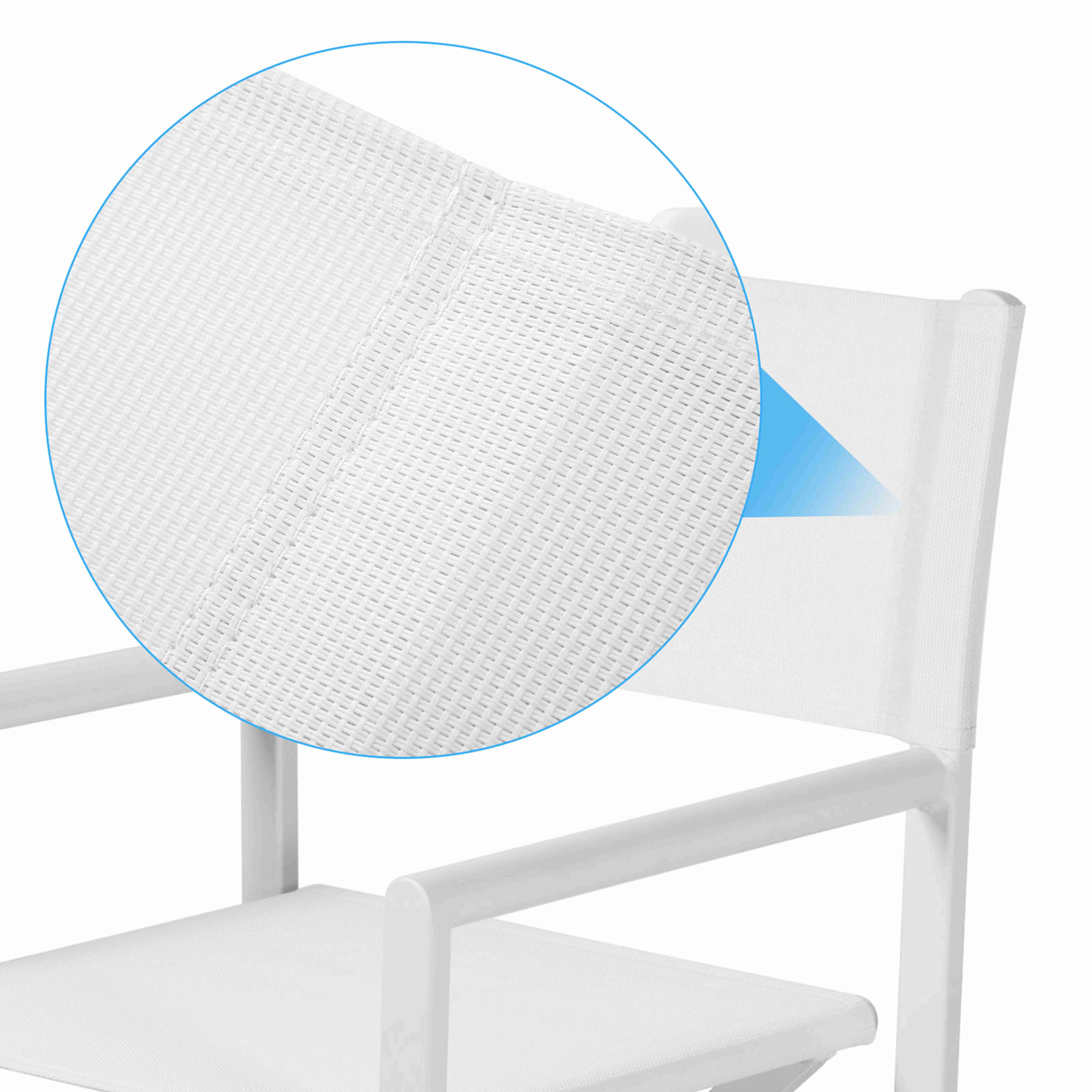 Aluminium Directors Chairs Camping Chair Portable Folding Chair Outdoor and Indoor Use for Living Room, Patio, Backyard, Picnic and Balcony