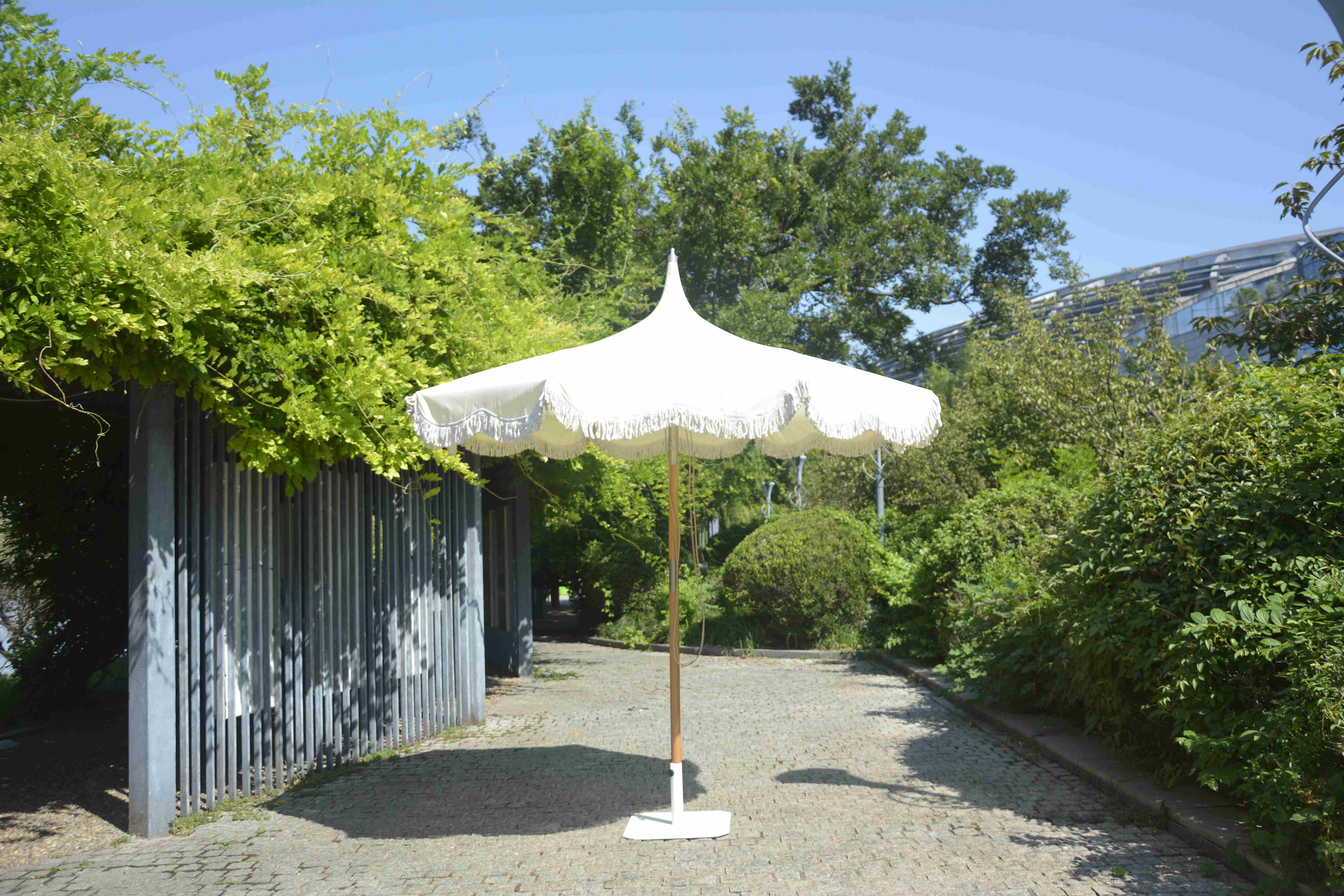 outdoor parasol,beech wood ,pagoda design outdoor parasol,beech wood ,pagoda design