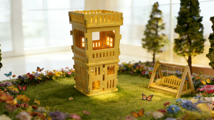 Happy Seniors' House • Building Block House