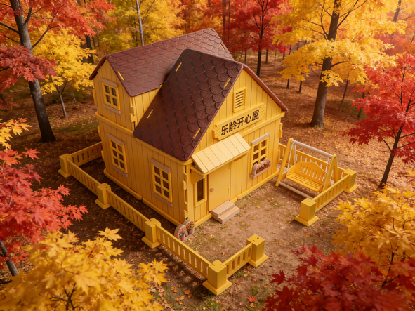 Happy Seniors' House • Building Block House